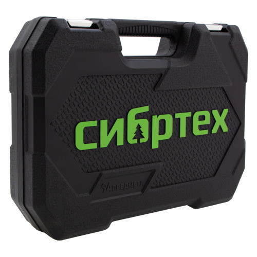 Набор инструментов 94 предмета, CrV, 1/2", 1/4" Сибртех по ценам производителя в Москве с доставкой по всей России