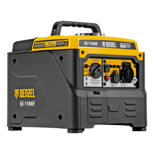 Генератор инверторный GS-1100iF, 1,1 кВт, 230 В, ручной старт DENZEL по ценам производителя в Москве с доставкой по всей России