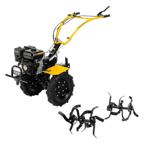 Мотоблок DPT-270X, 7 л.с, дисковое сцепление, ширина 90 см, глубина 35 см, фрез 3 х 4, ВОМ, передачи 2В/1Н Denzel купить в Москве с доставкой по всей России | ProtosMarket.ru