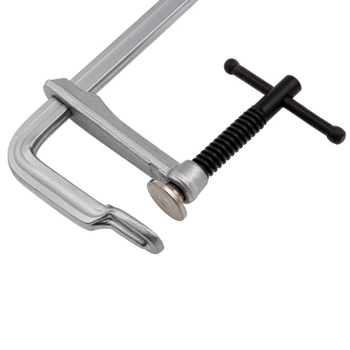 Струбцина F-образная, 100x400мм, кованая Denzel по ценам производителя в Москве с доставкой по всей России