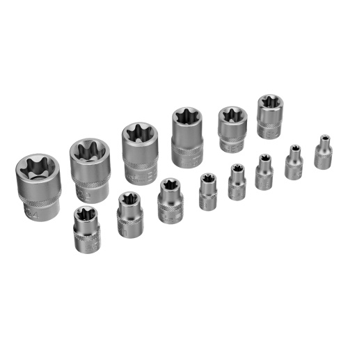 Набор головок Torx , 14 предметов, 1/4, 3/8, 1/2 Stels по ценам производителя в Москве с доставкой по всей России
