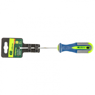 Отвертка, SL3 х 100 мм, CrV, трехкомпонентная рукоятка Сибртех по ценам производителя в Москве с доставкой по всей России