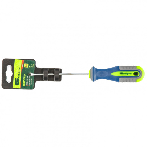 Отвертка, SL3 х 100 мм, CrV, трехкомпонентная рукоятка Сибртех по ценам производителя в Москве с доставкой по всей России