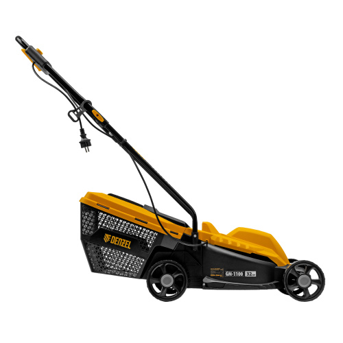 Газонокосилка электрическая GM-1100, 1100 Вт, шир. 32 см, 3 уров., травосб. 30 л Denzel по ценам производителя в Москве с доставкой по всей России