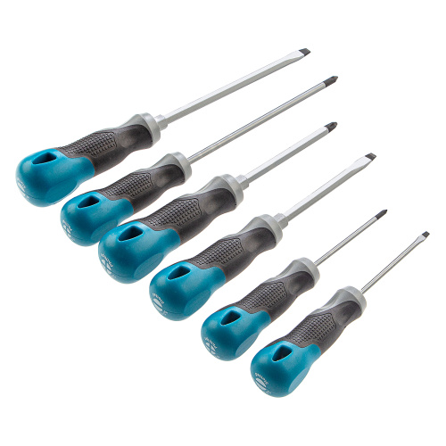 Набор отверток 6 шт, S2, трехкомпонентная рукоятка Gross по ценам производителя в Москве с доставкой по всей России