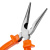 Длинногубцы прямые Classic, 180 мм, шлифованные, пластмассовые рукоятки Sparta по ценам производителя в Москве с доставкой по всей России