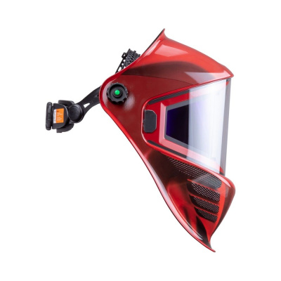 Маска сварщика КОРУНД МЕГА красная (ф-р MEGA LED) в коробке по ценам производителя в Москве с доставкой по всей России