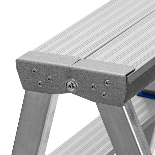 Стремянка двусторонняя 5 ступеней, алюминиевая, Сибртех по ценам производителя в Москве с доставкой по всей России