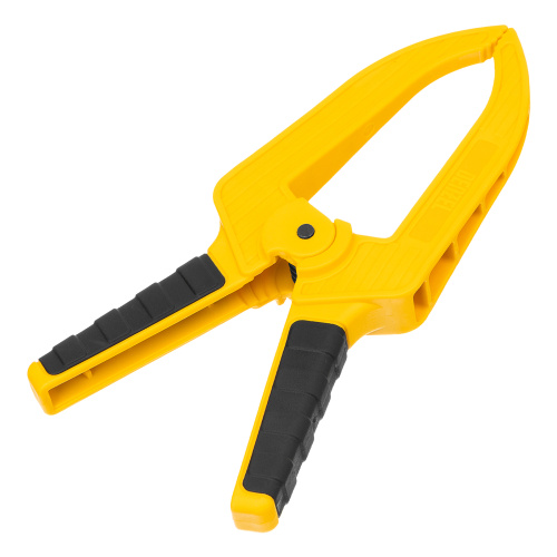 Струбцина клещеобразная, удлиненная 75 х 110 мм двухкомпонентные рукоятки Denzel по ценам производителя в Москве с доставкой по всей России