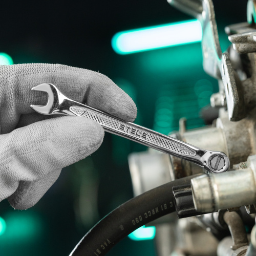 Ключ комбинированный, 7 мм, CrV, антислип Stels по ценам производителя в Москве с доставкой по всей России