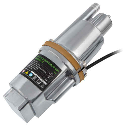 Вибрационный насос СВН300-10, верхний забор, 300 Вт, напор 75 м, 1200 л/ч, кабель 10 м Сибртех, 1200 л/ч по ценам производителя в Москве с доставкой по всей России