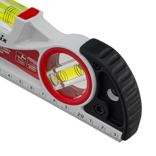 Уровень алюминиевый литой, фрезерованный, 3 глазка, две ударные площадки, 235 мм Matrix по ценам производителя в Москве с доставкой по всей России