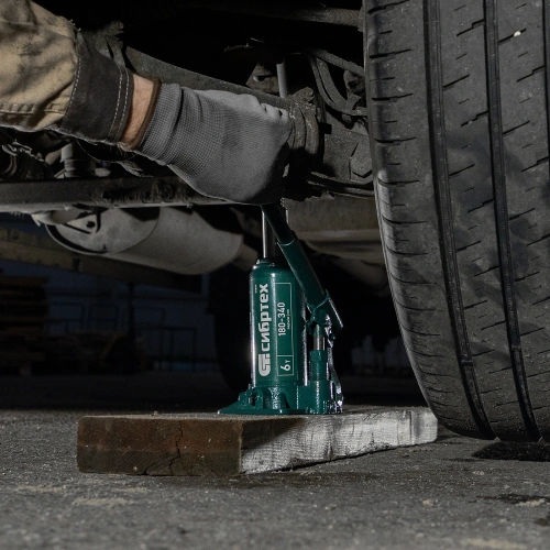 Домкрат гидравлический бутылочный, 6 т, 180-340 мм Сибртех по ценам производителя в Москве с доставкой по всей России