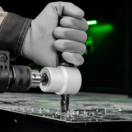 Насадка на дрель для резки листового металла до 1.8 мм Сибртех по ценам производителя в Москве с доставкой по всей России