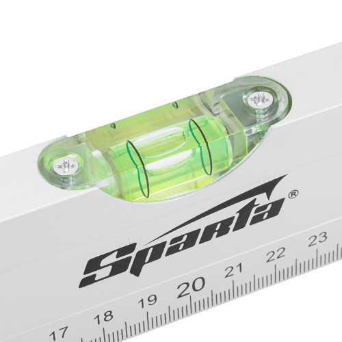 Уровень алюминиевый, 400 мм, 3 глазка, линейка Sparta по ценам производителя в Москве с доставкой по всей России