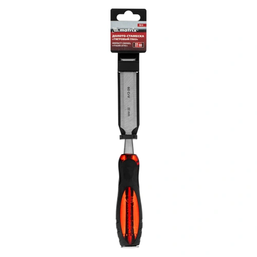 Долото-стамеска "Тигровый глаз", 22 мм, двухкомпонентная обрезиненная рукоятка Matrix по ценам производителя в Москве с доставкой по всей России