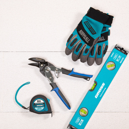 Ножницы по металлу "Piranha", усиленные, 255 мм, прямой и правый рез, сталь СrMo, двухкомпонентные рукоятки Gross по ценам производителя в Москве с доставкой по всей России