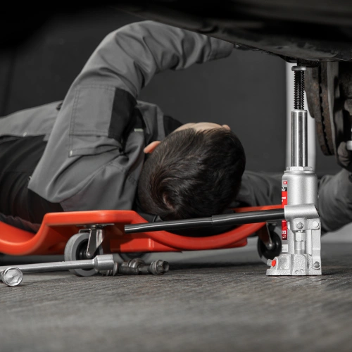 Домкрат гидравлический бутылочный, 4 т, высота подъема 194-372 мм, в пластиковый кейсе Matrix по ценам производителя в Москве с доставкой по всей России