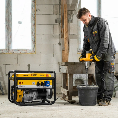 Генератор бензиновый GE 8900, 8.5 кВт, 220 В/50 Гц, 25 л, ручной старт Denzel по ценам производителя в Москве с доставкой по всей России