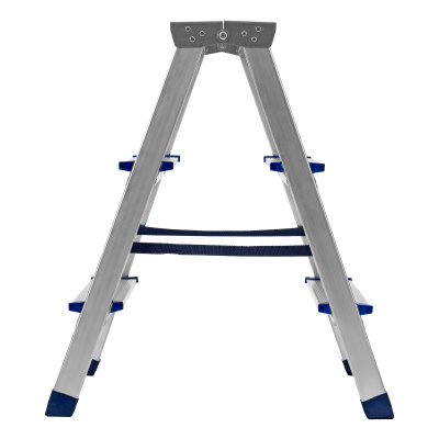 Стремянка двусторонняя 3 ступени, алюминиевая, Сибртех по ценам производителя в Москве с доставкой по всей России