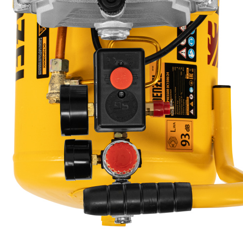 Компрессор воздушный DC1500/24, прямой привод, 1.5 кВт, 24 литра, 220 л/мин Denzel по ценам производителя в Москве с доставкой по всей России