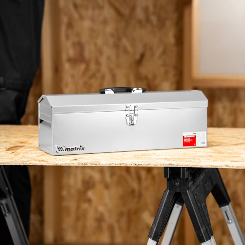 Ящик для инструмента, 484 х 154 х 165 мм, металлический Matrix по ценам производителя в Москве с доставкой по всей России
