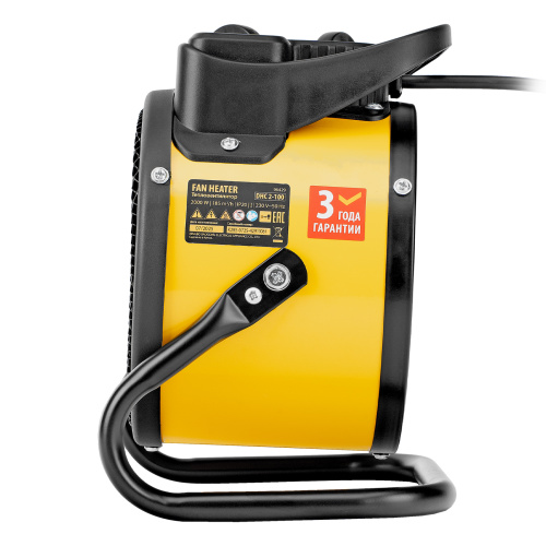Тепловая пушка, керамический нагреватель (тепловентилятор) DHC 2-100, 230 В, 0.025/1/2 кВт Denzel по ценам производителя в Москве с доставкой по всей России
