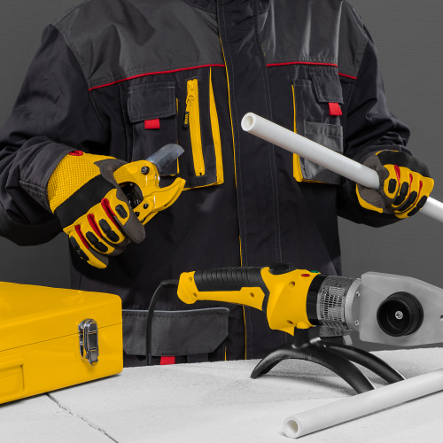 Аппарат для сварки пластиковых труб DWP-2000, Х-Pro, 2000 Вт, 300 град, комплект насадок, 20-63 мм Denzel по ценам производителя в Москве с доставкой по всей России