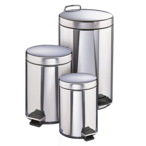 Контейнер для мусора Filmop из нержавеющей стали с внутренним пластиковым ведром (12 литров, с педалью) по ценам производителя в Москве с доставкой по всей России