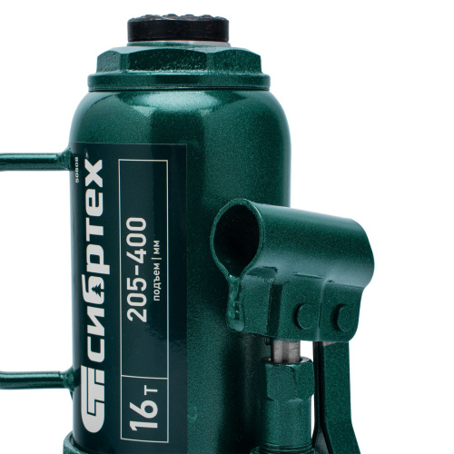 Домкрат гидравлический бутылочный, 16 т, 205-400 мм Сибртех по ценам производителя в Москве с доставкой по всей России