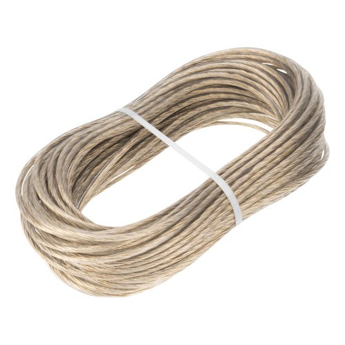 Трос металлополимерный прозрачный ПР-4.0, толщина 4.0 мм, моток 20 метров Сибртех по ценам производителя в Москве с доставкой по всей России