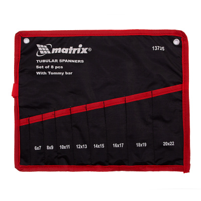 Набор ключей трубчатых торцевых 9 предметов Matrix по ценам производителя в Москве с доставкой по всей России