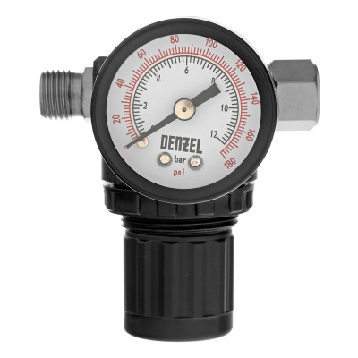 Регулятор давления с манометром R1500, 12 бар, 1/4" Denzel по ценам производителя в Москве с доставкой по всей России