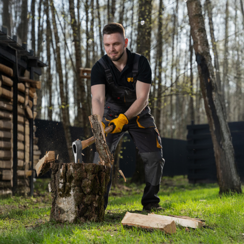 Топор кованый, 1360 г, американский тип, буковая рукоятка, 700мм, EFP Denzel по ценам производителя в Москве с доставкой по всей России