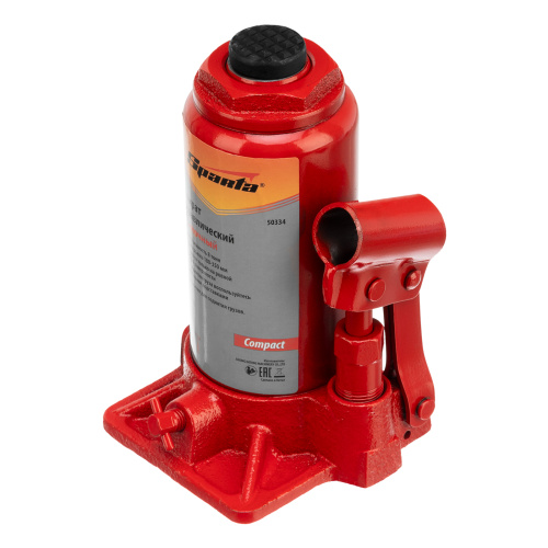 Домкрат гидравлический бутылочный 8 т, h подъема 180-350 мм Sparta Compact по ценам производителя в Москве с доставкой по всей России